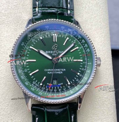 BLS Factory Super Clone Breitling Navitimer Automatic 41MM Green Face 2824 Watch